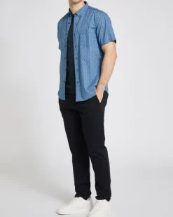 Fashion Dunnes Stores 100% Cotton Regular Fit Short-Sleeved Shirt