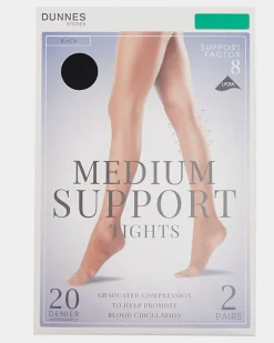 Outlet Dunnes Stores 20 Denier Medium Support Tights - Pack Of 2