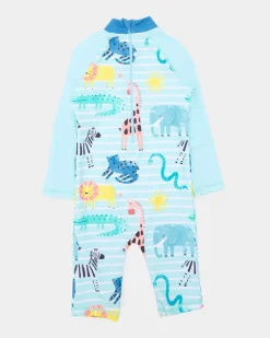 New Dunnes Stores Animal All-Over Print Unitard Set (0 Months-5 Years)