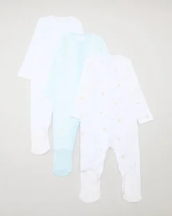 Sale Dunnes Stores Animal Baby Sleepsuit - Pack Of 3 (Newborn-23 Months)