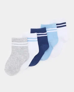 Outlet Dunnes Stores Baby Boy Sports Socks - Pack Of 5