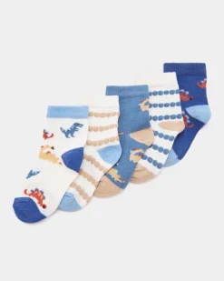 Best Dunnes Stores Baby Boys Design Socks - Pack Of 5