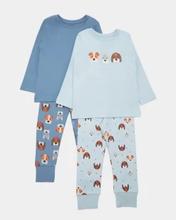 New Dunnes Stores Baby Boys Pyjamas - Pack Of 2 (6 Months - 4 Years)