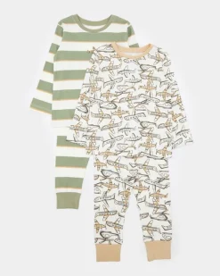 Hot Dunnes Stores Baby Boys Pyjamas - Pack Of 2 (6 Months-4 Years)