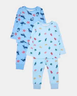 Sale Dunnes Stores Baby Boys Pyjamas - Pack Of 2 (6 Months-4 Years)