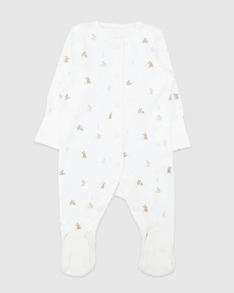 Sale Dunnes Stores Baby Cotton Sleepsuits - Pack Of 3 (Newborn-23 Months)