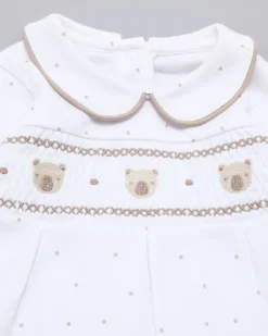 Online Dunnes Stores Bear Smock Sleepsuit (Newborn-12 Months)