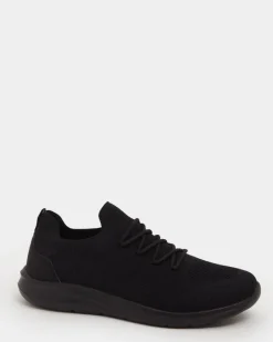 Hot Dunnes Stores Black Mesh Trainers