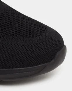 Hot Dunnes Stores Black Mesh Trainers