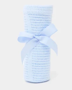 Sale Dunnes Stores Blue Cellular Blanket