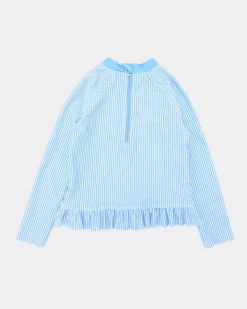 New Dunnes Stores Blue Stripe Rashguard Set (0 Months-5 Years)