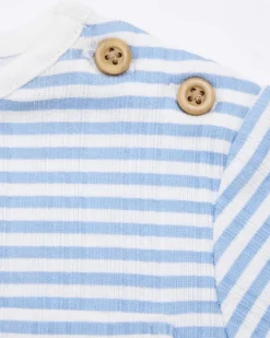 Discount Dunnes Stores Blue Stripe Set (Newborn-12 Months)
