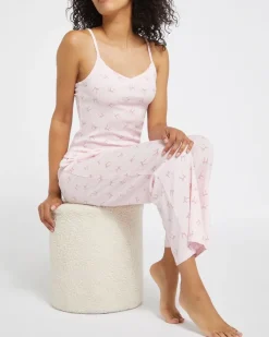 Online Dunnes Stores Bow Cami 7/8 Pyjama Set