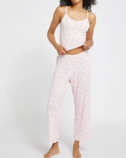 Online Dunnes Stores Bow Cami 7/8 Pyjama Set