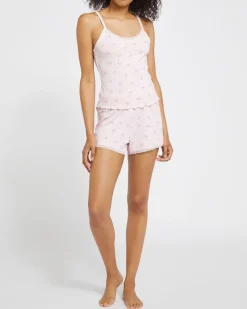 Fashion Dunnes Stores Bow Cami Short Pyjama Set