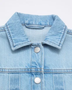 New Dunnes Stores Bow Denim Jacket (6 Months-5 Years)
