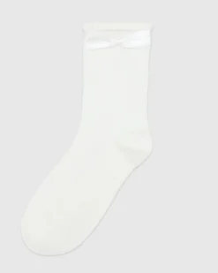 Sale Dunnes Stores Bow Socks - Pack Of 3