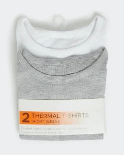 Fashion Dunnes Stores Boys Thermal Short-Sleeved T-Shirt - Pack Of 2 - (2-14 Years)