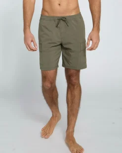 Discount Dunnes Stores Cargo Grid Fabric Swim Shorts