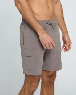 Discount Dunnes Stores Cargo Grid Fabric Swim Shorts