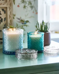 Fashion Dunnes Stores Carolyn Donnelly Eclectic Large Glass Lid Candle