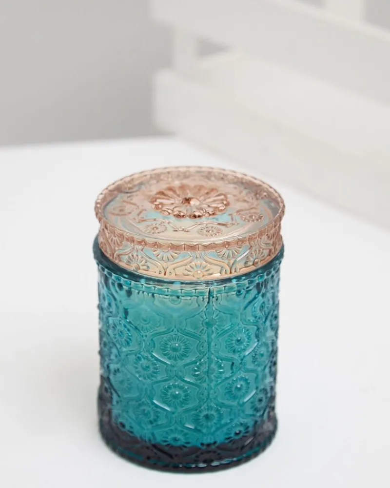 New Dunnes Stores Carolyn Donnelly Eclectic Glass Lid Candle