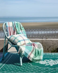 Clearance Dunnes Stores Carolyn Donnelly Eclectic Check Waffle Throw