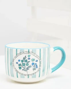 Clearance Dunnes Stores Carolyn Donnelly Eclectic Floral Stripe Mug