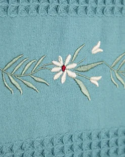 Online Dunnes Stores Carolyn Donnelly Eclectic Waffle Embroidered Tea Towel