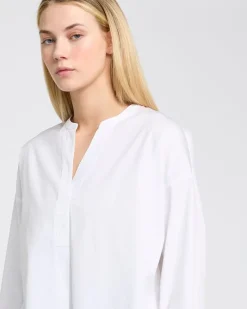 Sale Dunnes Stores Carolyn Donnelly The Edit White Cotton V-Neck Shirt
