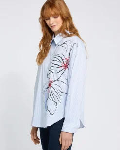 New Dunnes Stores Carolyn Donnelly The Edit Printed Stripe Shirt