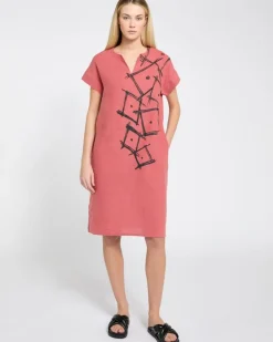 Hot Dunnes Stores Carolyn Donnelly The Edit Square Print Linen Dress