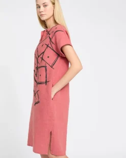 Hot Dunnes Stores Carolyn Donnelly The Edit Square Print Linen Dress