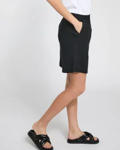 Online Dunnes Stores Carolyn Donnelly The Edit Black Linen Shorts