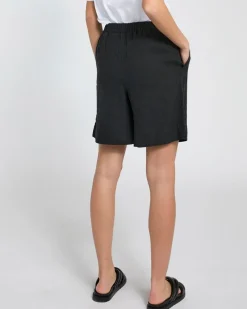 Online Dunnes Stores Carolyn Donnelly The Edit Black Linen Shorts