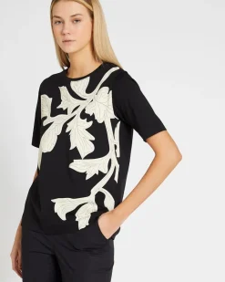Discount Dunnes Stores Carolyn Donnelly The Edit Leaf Print T-Shirt