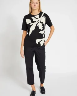 Discount Dunnes Stores Carolyn Donnelly The Edit Leaf Print T-Shirt