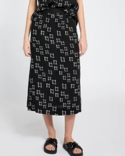 Sale Dunnes Stores Carolyn Donnelly The Edit Print Linen Skirt
