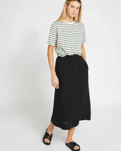 Online Dunnes Stores Carolyn Donnelly The Edit Black Linen Skirt