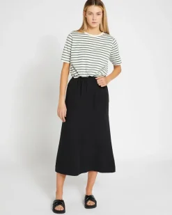 Online Dunnes Stores Carolyn Donnelly The Edit Black Linen Skirt
