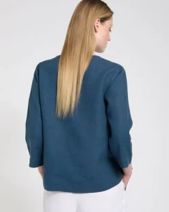 Online Dunnes Stores Carolyn Donnelly The Edit Button Front Linen Top