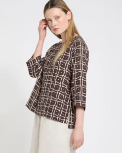 Online Dunnes Stores Carolyn Donnelly The Edit Printed Linen Top