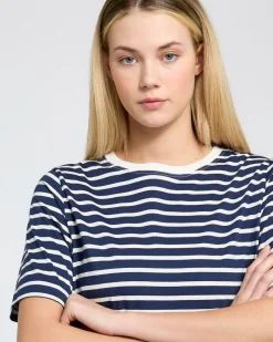 Sale Dunnes Stores Carolyn Donnelly The Edit Stripe Cotton T-Shirt