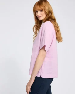 Sale Dunnes Stores Carolyn Donnelly The Edit V-Neck Pink Linen Top