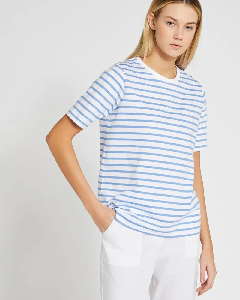 Online Dunnes Stores Carolyn Donnelly The Edit Stripe Cotton T-Shirt