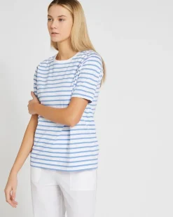 Online Dunnes Stores Carolyn Donnelly The Edit Stripe Cotton T-Shirt