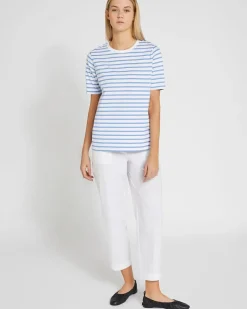 Online Dunnes Stores Carolyn Donnelly The Edit Stripe Cotton T-Shirt