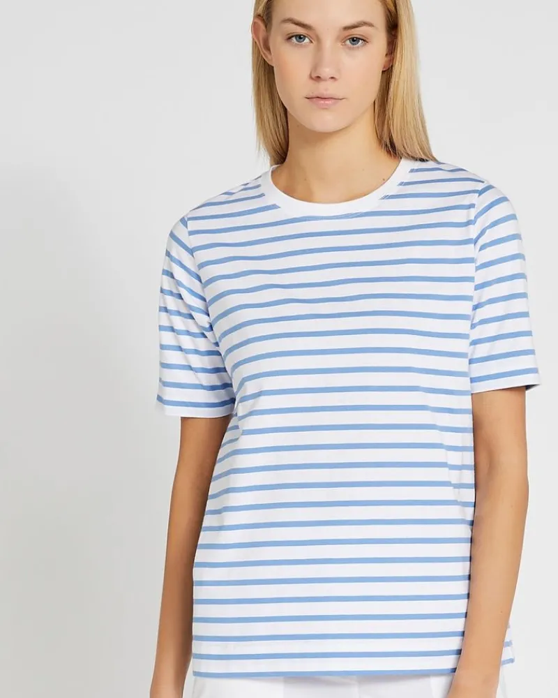 Online Dunnes Stores Carolyn Donnelly The Edit Stripe Cotton T-Shirt
