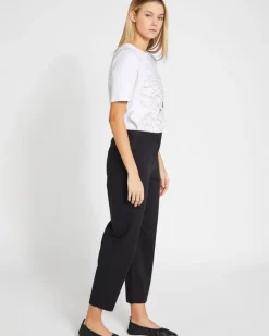 Fashion Dunnes Stores Carolyn Donnelly The Edit Black Cotton Trousers