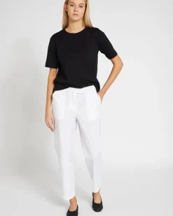 New Dunnes Stores Carolyn Donnelly The Edit White Cotton Trousers